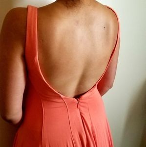 NWT bebe fit and flare with scoop back dress